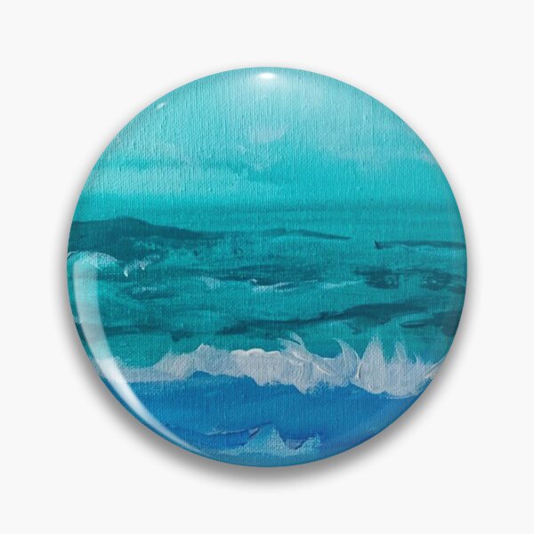 Item preview, Abstract Ocean Acrylic painting  designed and sold by WatercolorFinds.
