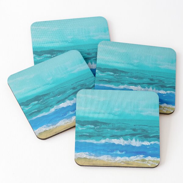 Item preview, Abstract Ocean Acrylic painting  designed and sold by WatercolorFinds.