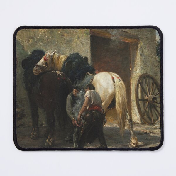 Item preview, Blacksmiths | Émile Jacque | 1887 French Art designed and sold by CJET.