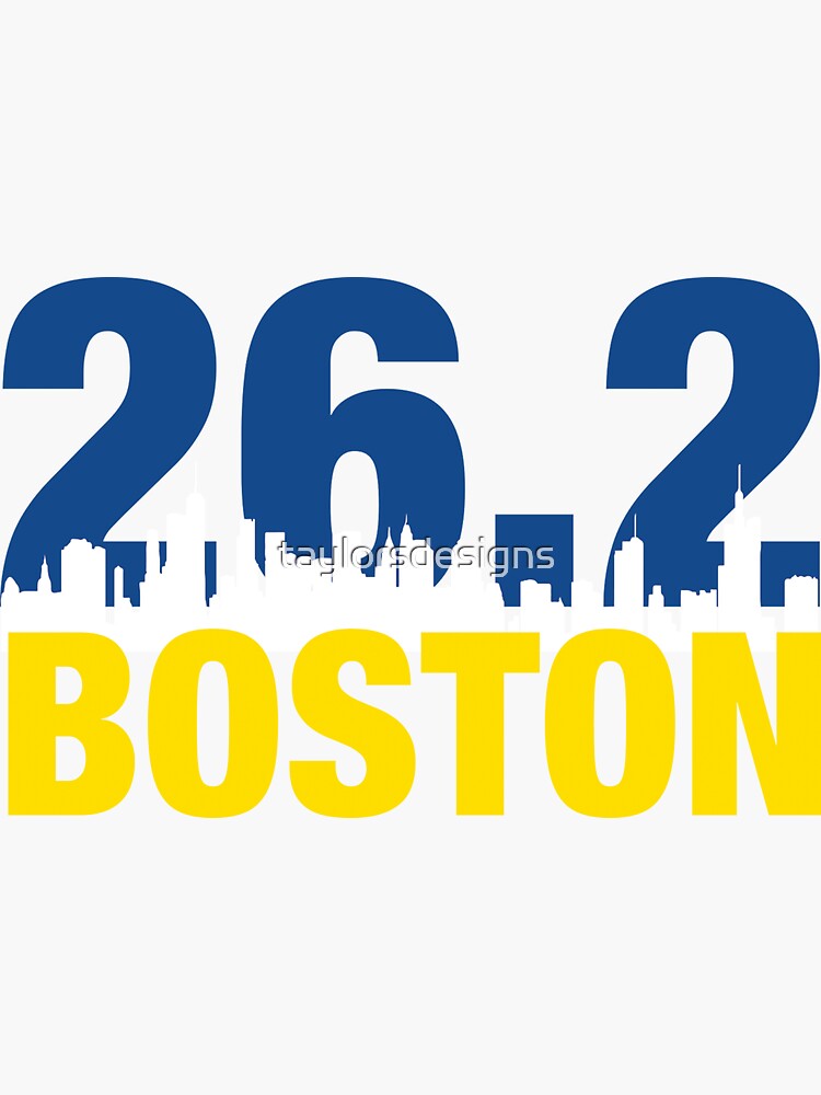"Boston Marathon" Sticker for Sale by taylorsdesigns Redbubble