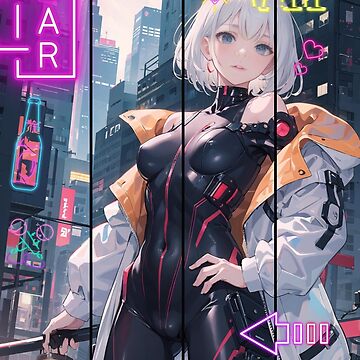 anime arth , anime , cyberpunk , anime girl , futurist Poster for Sale by  AnimeArth