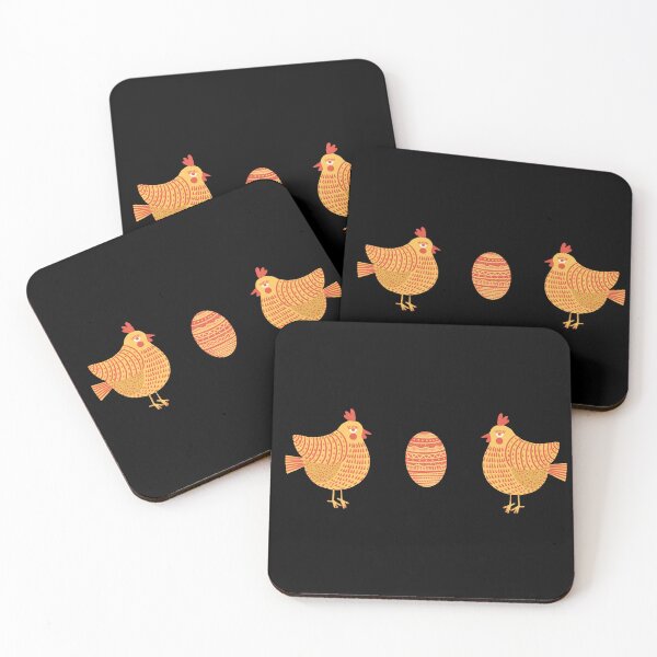 Item preview, The red and yellow chickens and eggs, version 2 designed and sold by IULIART.