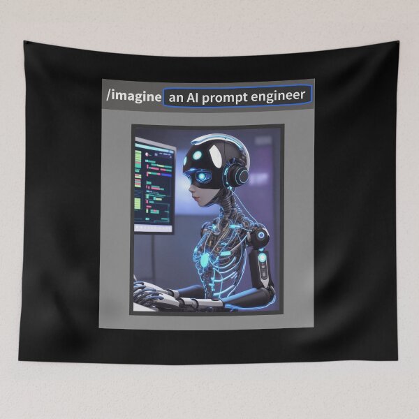 Item preview, Imagine an AI prompt engineer designed and sold by DistinctDesignz.