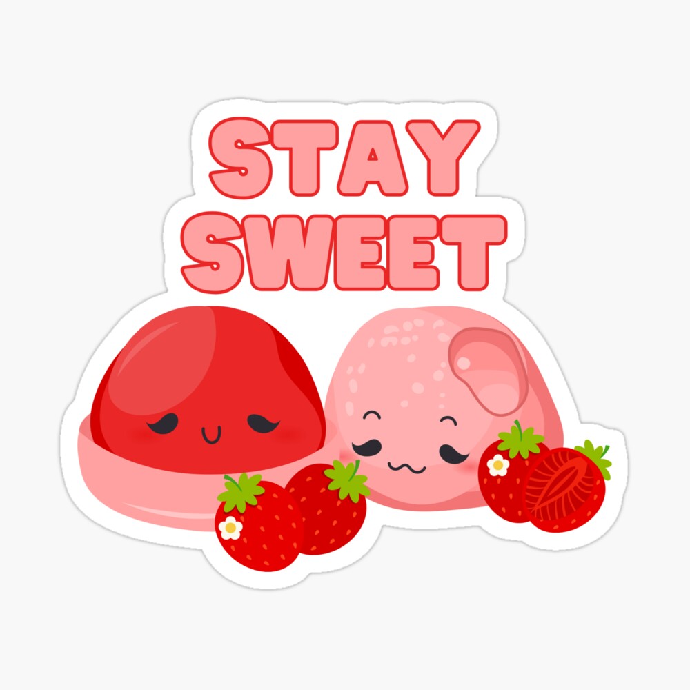 Kawaii Anime Chibi - Strawberry lover' Sticker | Spreadshirt