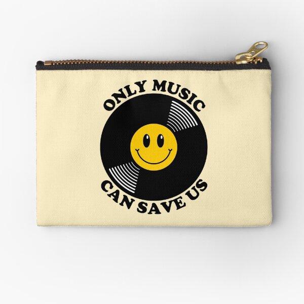 Aperçu de l'œuvre Seule la musique peut nous sauver - version disque vinyle rétro créée et vendue par TheLoveShop.