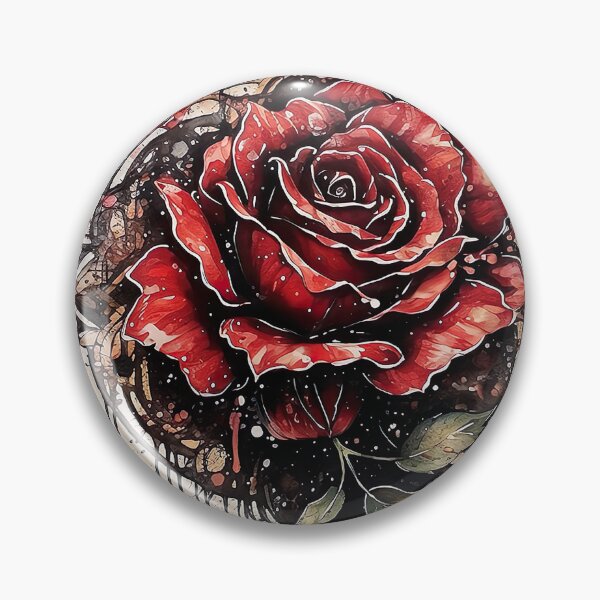 Item preview, Beautiful Dark Melting Watercolor Rose Illusttration designed and sold by MuaveMotifs.