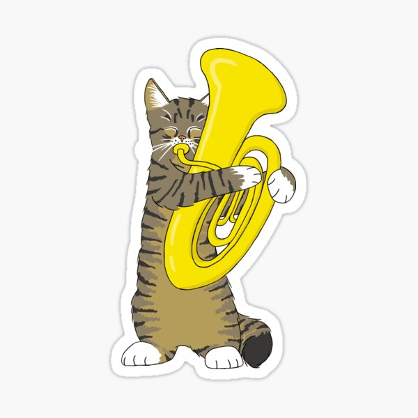 Item preview, Tuba Cat designed and sold by Stephanie Hardy.