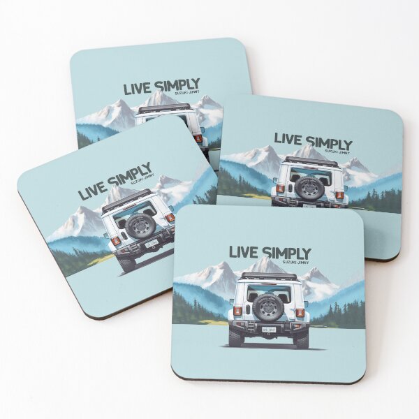 Item preview, Live Simply White Jimny Rear View designed and sold by stoicjimny.