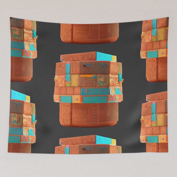 Item preview, Fictional Cyberpunk Aztec Monolith designed and sold by Chubuter.