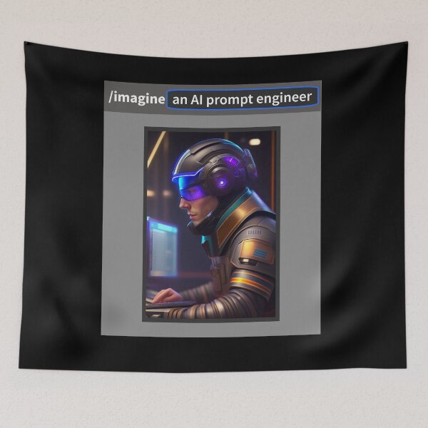 Item preview, Imagine an AI prompt engineer designed and sold by DistinctDesignz.