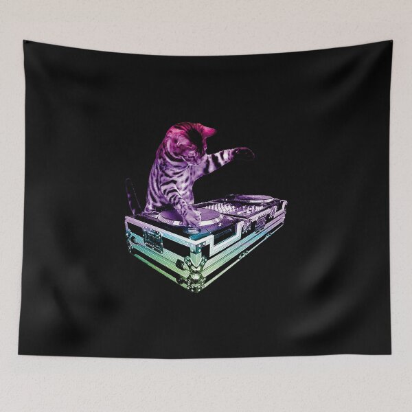 Item preview, Cat Rainbow DJ designed and sold by DFerraz.
