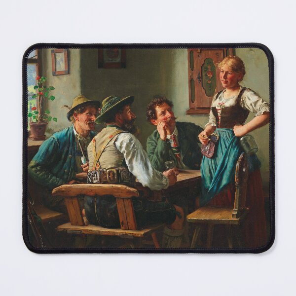 Artikelvorschau, Im Gasthaus | Emil Rau | 1912 Deutsche Kunst entworfen und verkauft von CJET.