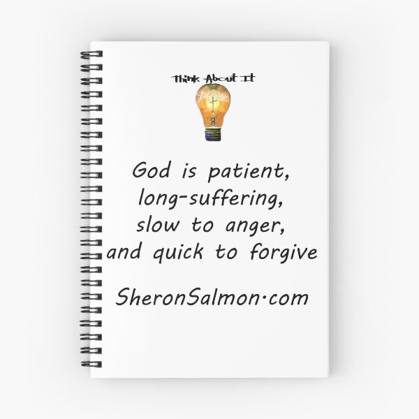 Aperçu de l'œuvre Dieu est patient, longanime, lent à la colère et prompt à pardonner. créée et vendue par IAMthinker.