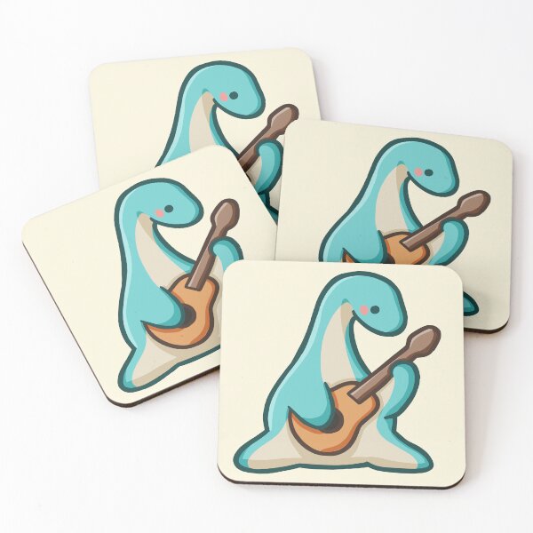 Item preview, Dino playing guitar, dinosaur designed and sold by hugadino.
