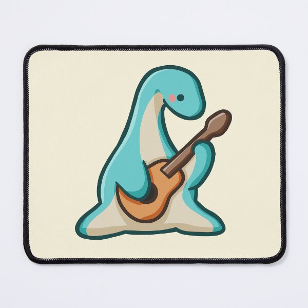 Item preview, Dino playing guitar, dinosaur designed and sold by hugadino.