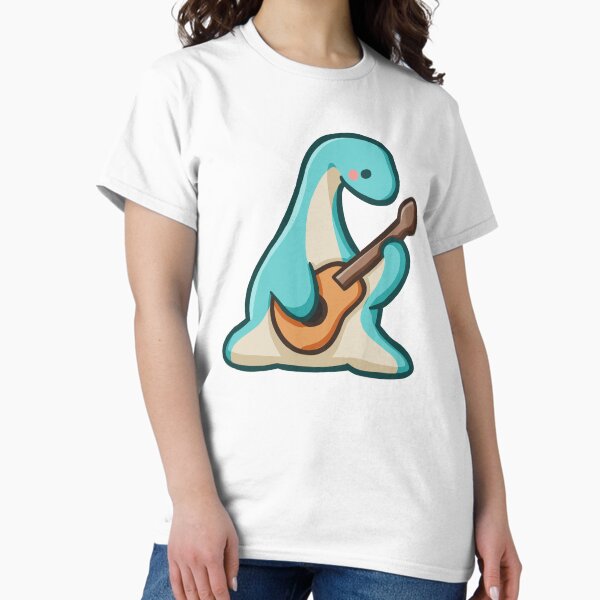 Item preview, Dino playing guitar, dinosaur designed and sold by hugadino.
