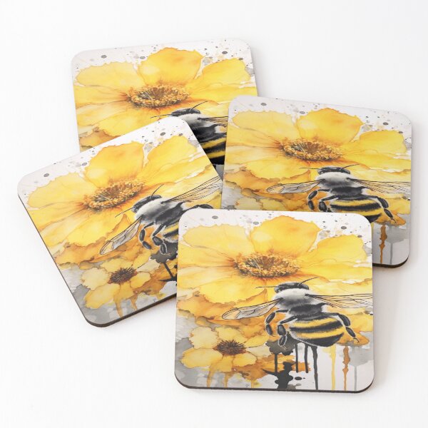 Item preview, Flower and the HoneyBee designed and sold by dcwildfinds.