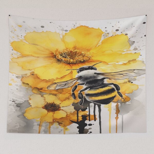Item preview, Flower and the HoneyBee designed and sold by dcwildfinds.
