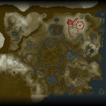 Artwork thumbnail, LoZ BOTW Map by Bubba-Gambler64