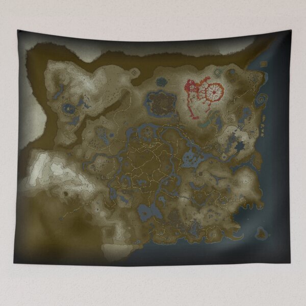 Item preview, LoZ BOTW Map designed and sold by Bubba-Gambler64.