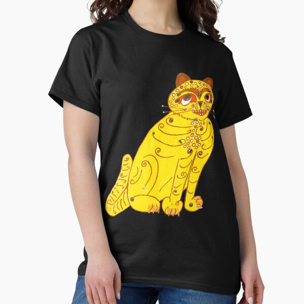 Vista previa del artículo con la obra «El gato amarillo de Abba», diseñado y vendido por GeovOrn.