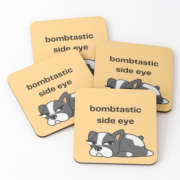 Item preview, bombtastic side eye pug designed and sold by rainygrass.