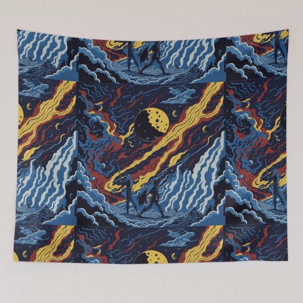 Item preview, The Seekers: Unveiling the Mysteries of the Cosmos - Pop Art Artwork designed and sold by Skyhu-Art.