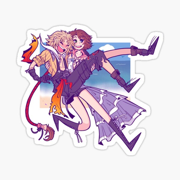 Final Fantasy X Stickers Tidus Yuna Wakka Lulu Rikku -  Sweden