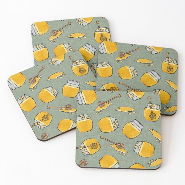Item preview, honey jars - sage designed and sold by littlearrow.