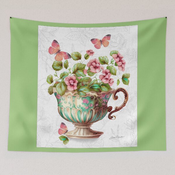 Item preview, Floral Teacup Collection B designed and sold by Jean Plout.