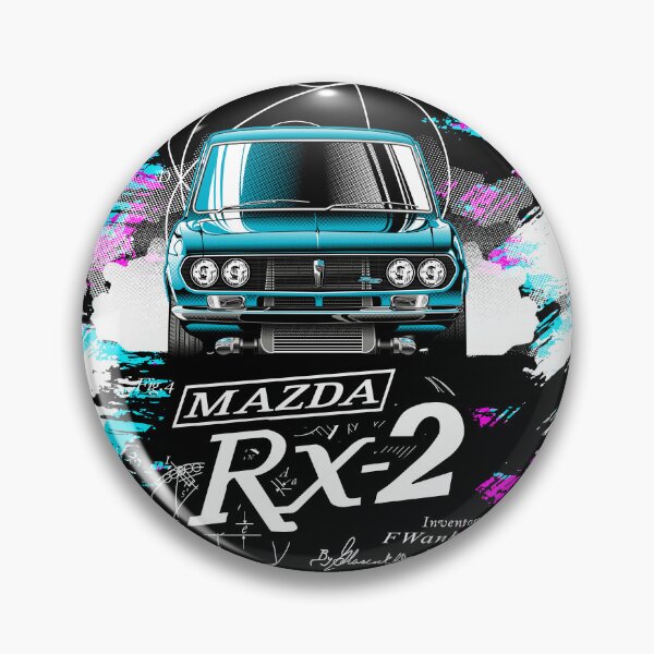Item preview, Blue RX2 Retro Vintage Wagon Mazda Rotary Powered Wankel JDM designed and sold by dragphotos.