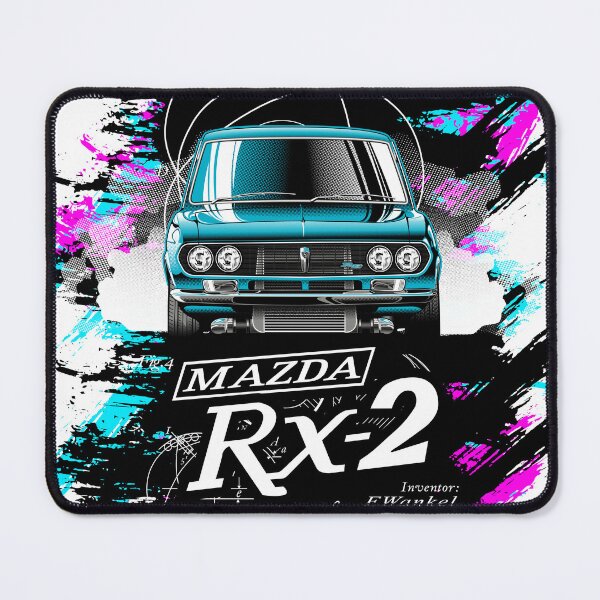 Item preview, Blue RX2 Retro Vintage Wagon Mazda Rotary Powered Wankel JDM designed and sold by dragphotos.