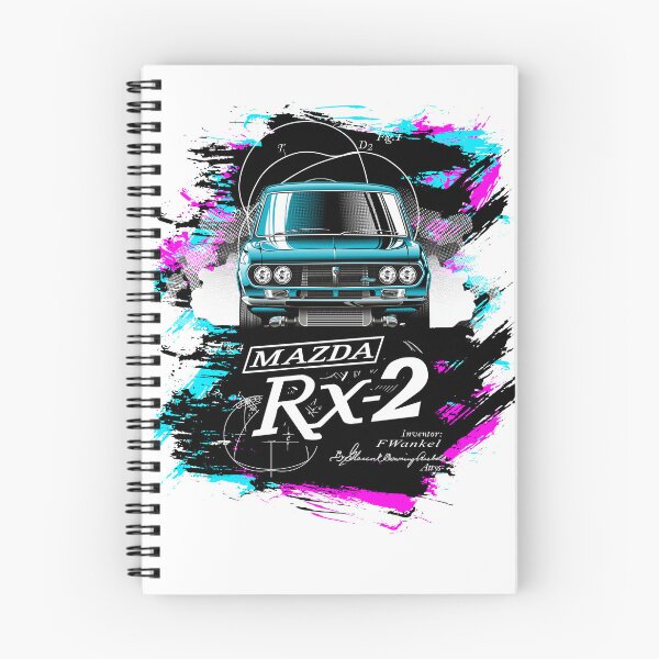 Item preview, Blue RX2 Retro Vintage Wagon Mazda Rotary Powered Wankel JDM designed and sold by dragphotos.