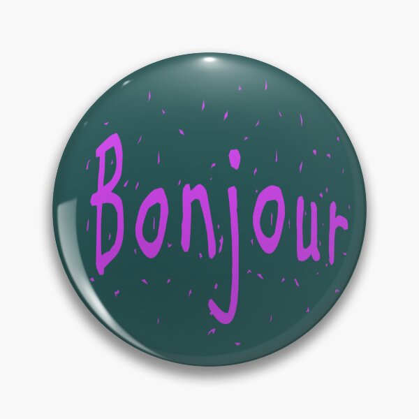 Item preview,  Bonjour (hello in Franch) designed and sold by lobodelnoir.