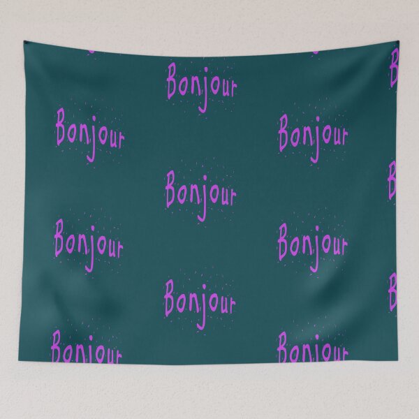 Item preview,  Bonjour (hello in Franch) designed and sold by lobodelnoir.