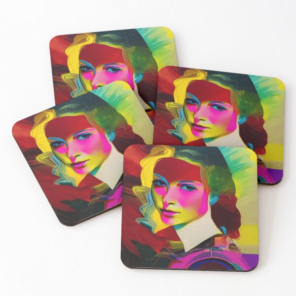 Item preview, Colorful abstract portrait | retro aesthetics  designed and sold by CiceroSpin.