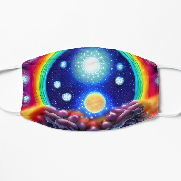 Brain Conceptualizing Universe Flat Mask