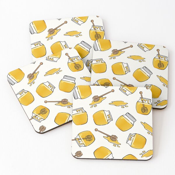 Item preview, honey jars - cream designed and sold by littlearrow.