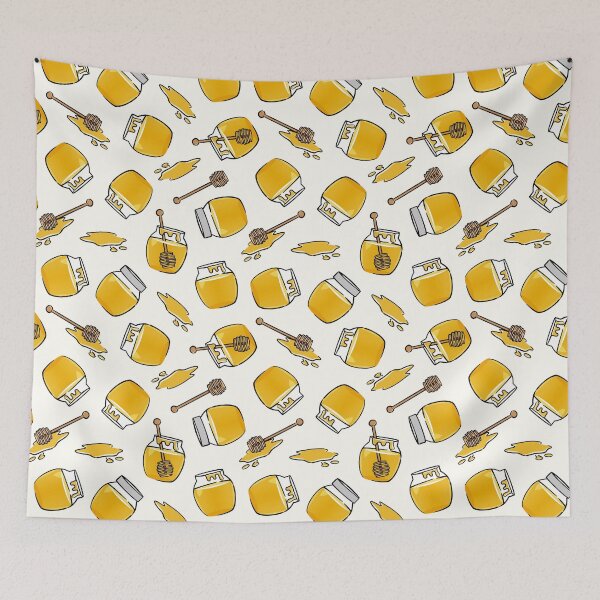 Item preview, honey jars - cream designed and sold by littlearrow.