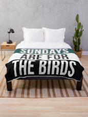 Sonntage sind für die Vögel Fleecedecke