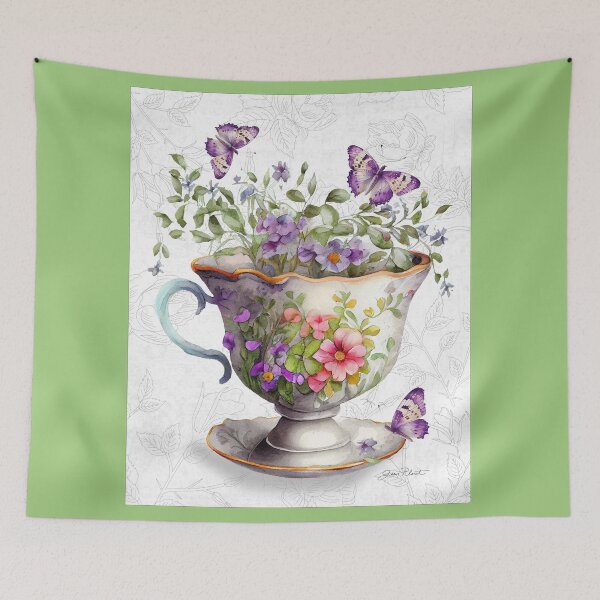 Item preview, Floral Teacup Collection F designed and sold by Jean Plout.