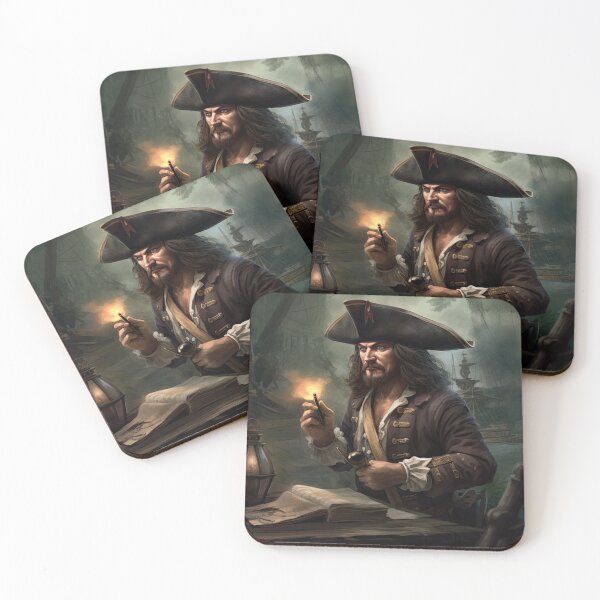 Item preview, A pirate sitting at the dock planning their next adventure designed and sold by Good Candy.