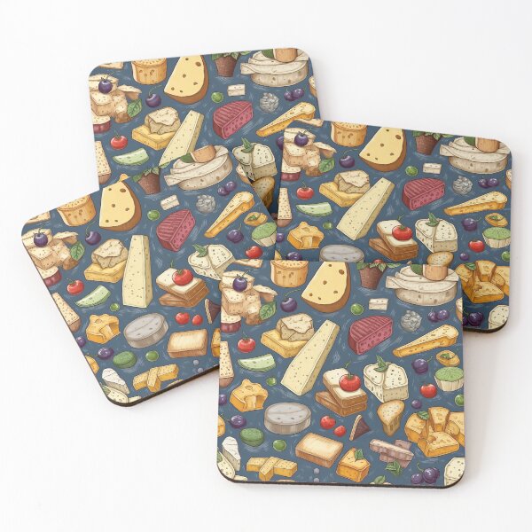 Item preview, Cheeses of the World Pattern designed and sold by ShyCarbonStudio.