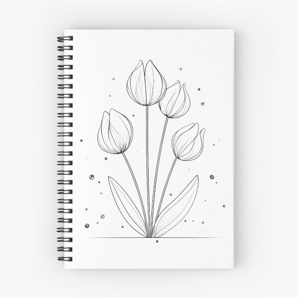 Item preview, Elegant Snowdrops Art Line Sketch designed and sold by StickeryPickery.