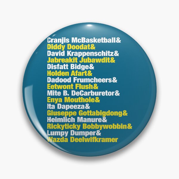 Artikelvorschau, Unpraktische Joker-Namensspielliste entworfen und verkauft von TrailheadRanch.