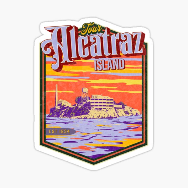 Item preview, Tour Alcatraz Island Est. 1934 Logo Emblem  designed and sold by The Masked Designer.