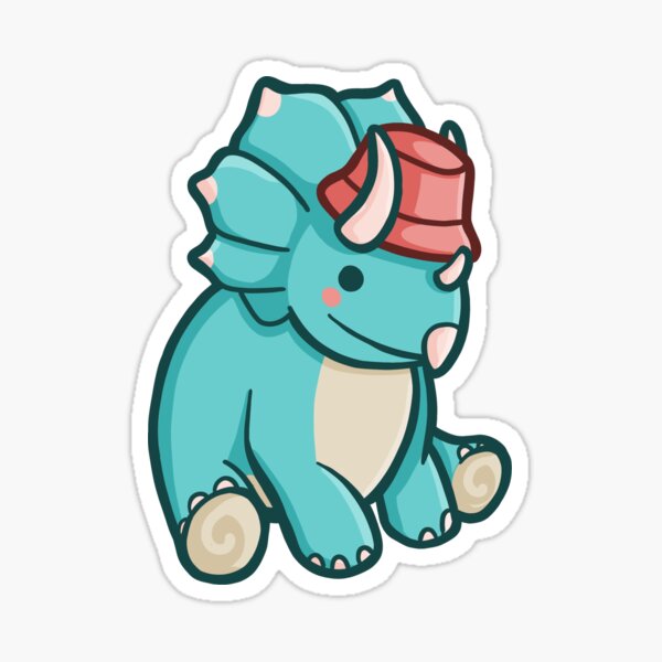 Item preview, Cute Triceratops with Bucket Hat, Dino, Dinosaur designed and sold by hugadino.