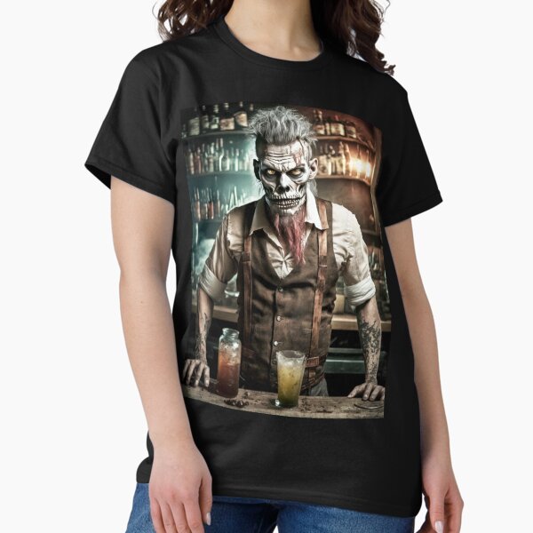Zombie Bartender 02: Zombies In Everyday Life Classic T-Shirt
