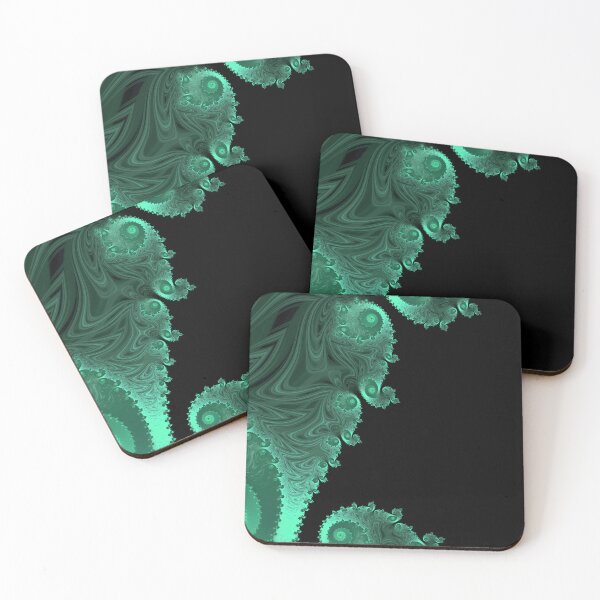 Item preview, Black Ice Green - Fractal Art  designed and sold by Jillianamatt.