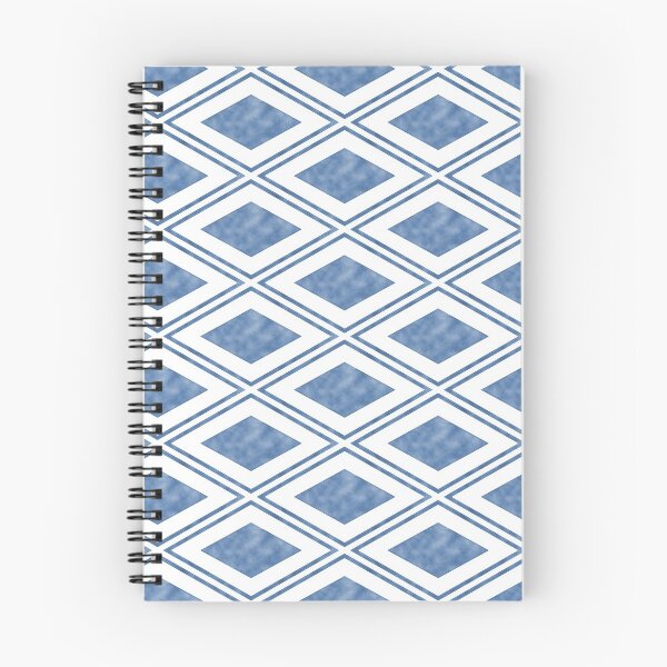 Item preview, Indigo Blue Diamond Pattern designed and sold by redwoodandvine.